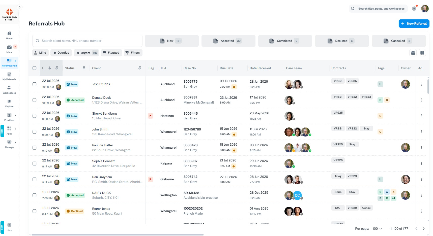 Provida's Referrals Hub